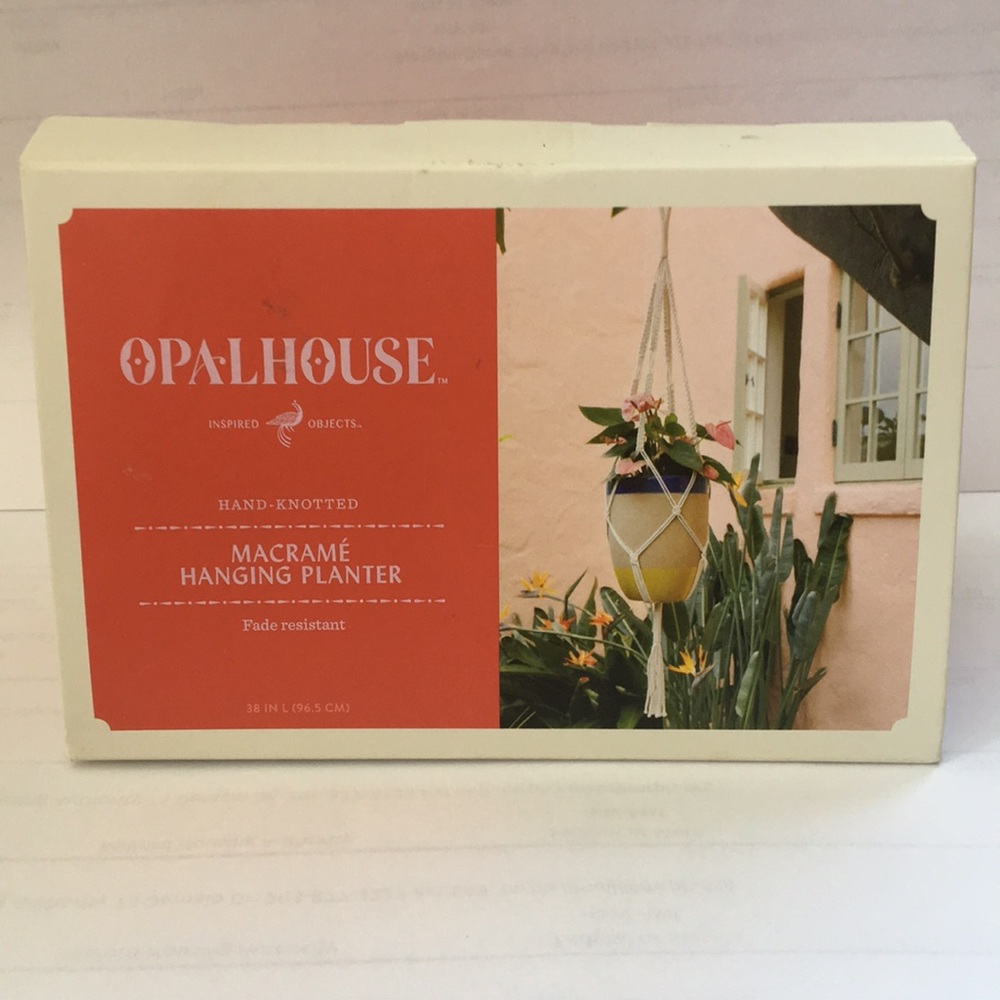 Opal House Macrame hanging planter